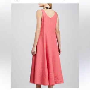Eileen Fisher Georgette 100%Linen Dress